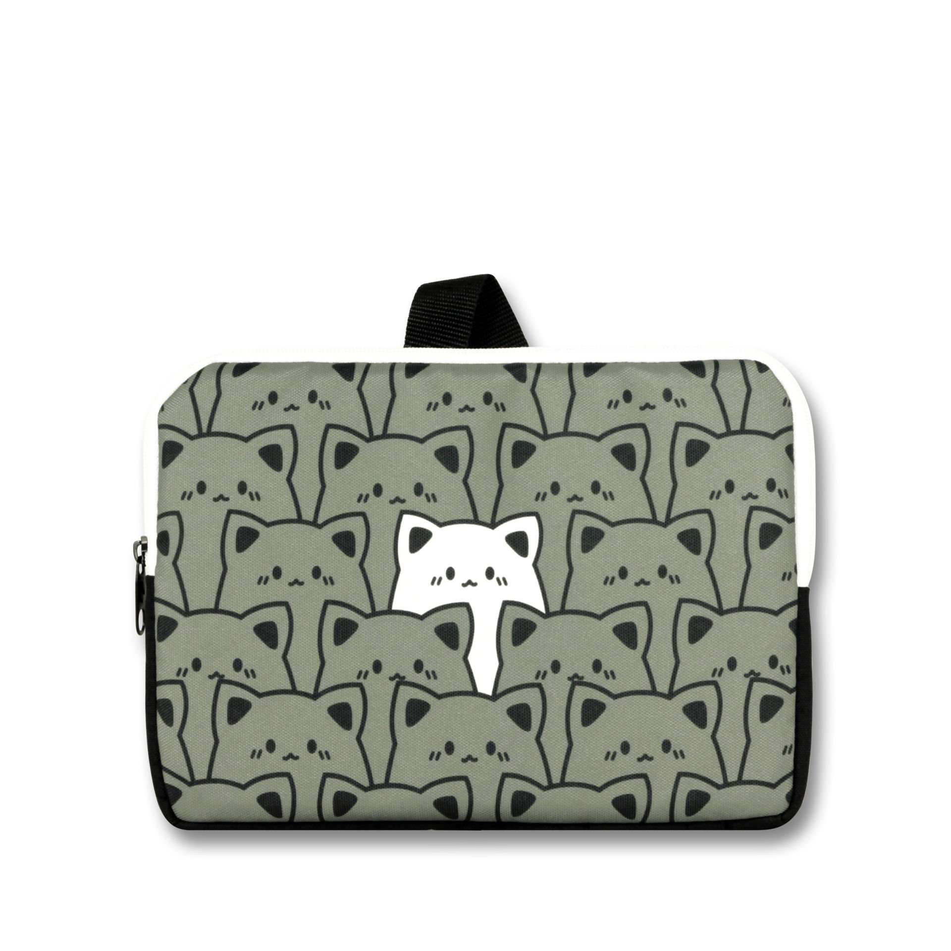 4248 Cennec Sevimli Kedi Yatay Tablet Çantası