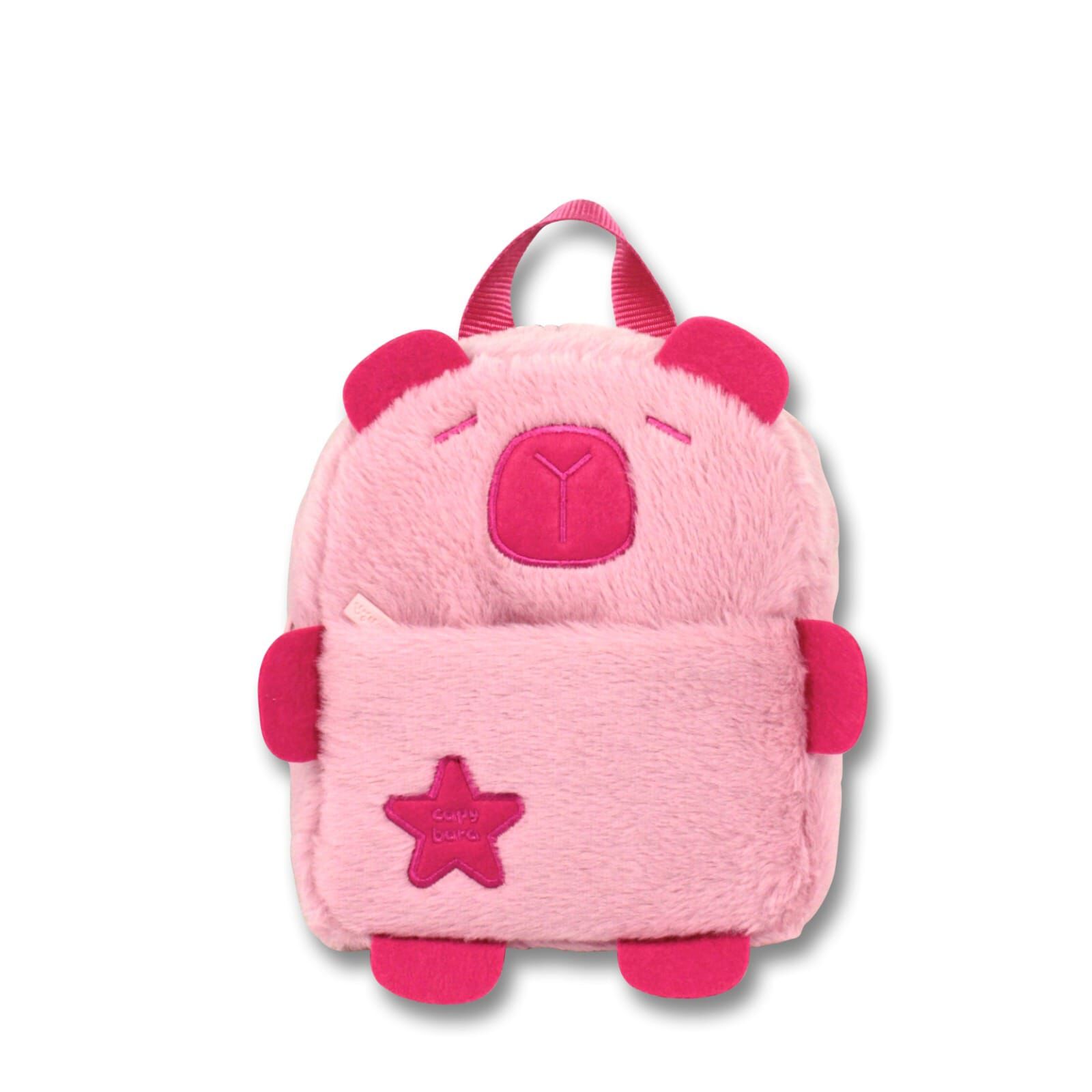 5249 Capybara Pembe Günlük Peluş Sırt Çantası