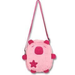 5250 Capybara Pembe Günlük Peluş Çapraz Çanta