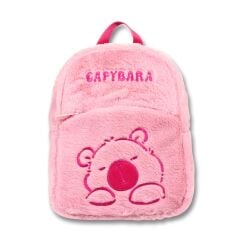 5251 Capybara Pembe  Peluş Sırt Çantası