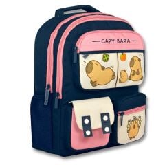 6212 Capybara Laci Çok Cepli Sırt Çantası Seti