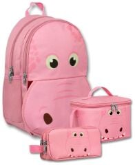 6030 Cennec Pembe Hipopotam Sırt Çantası Seti